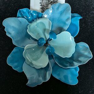 Vintage enameled metal broach